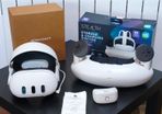 Meta Quest 3 512GB (Mint) + Currys Receipt (Warranty) + Premium Charging Station & Battery Strap Bundle
