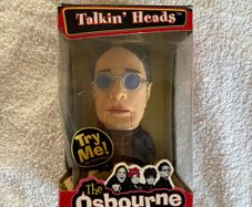 Ozzy and Sharon Osbourne boxed talking head toys
