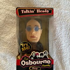 Ozzy and Sharon Osbourne boxed talking head toys