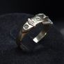 Vintage 9ct Gold Belt Buckle Ring Size 58 Image 3