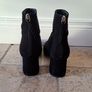 Black suede boots (Topshop) Image 4