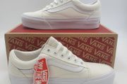 Vans Old Skool Platform True White - Size UK 5
