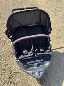 out & about twin buggy