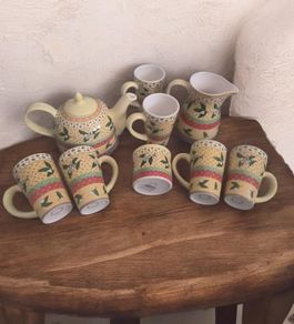 Beautiful 9 Piece Irish Ceramic Tea Set Kavanagh Giftware Tealeaf