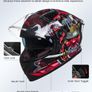 ILM Full Face Motorcycle Helmet with 2 Visors Pinlock-Compatible Clear and Tinted-Street Bike Motocross Casco ECE Model Z501 Image 3