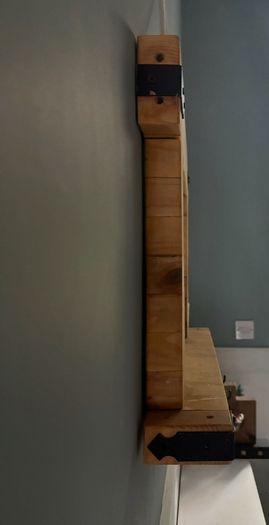 Very unique wall hung mirror