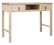 Writing Desk Natural 110x45x76 cm Wood