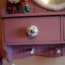 rustic heart shaped mirror with shelf, drawers and hooks Image 3