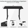 Height Adjustable Electric Standing Desk, 100x60cm Stand up Table, Sit Stand Home Office Desk with Splice Board, Black Frame/Black Top (FREE POSTAGE) Image 4