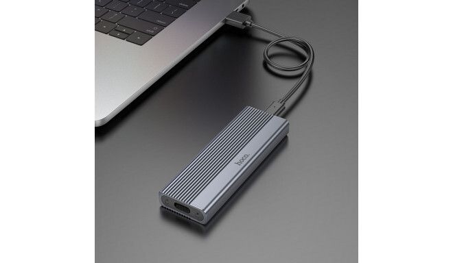 HOCO enclosure for M.2 SATA SSD drives M key B+M key up to 4TB USB A USB3.2 / 6GBps HB47 Metal
