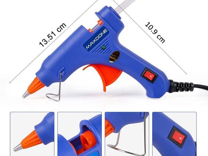 Hot Glue Gun Mini Glue Gun with 30pcs Glue Sticks Upgraded Version, 20W Hot Glue Gun Blue Fast Heating for DIY Craft Projects and Home Quick Repairs MULTIPLE COLOURS AVAILABLE (FREE POSTAGE)