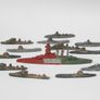 1930s lead toy waterline ships Image 2