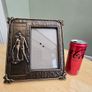Genesis Cold Cast Bronze Picture Frame Happy Anniversary Image 2