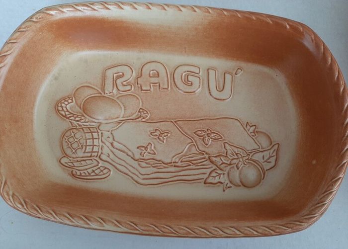 New ceramic dish vintage RAGU