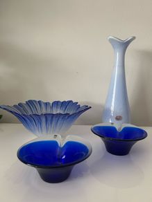 Art glass by Swedish Orrefors and Maleras