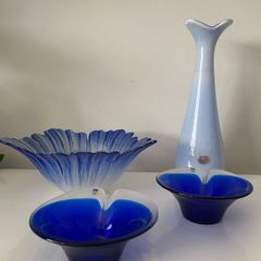 Art glass by Swedish Orrefors and Maleras