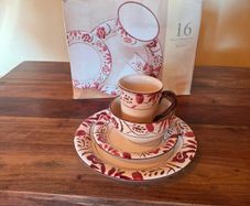 Two 16 Piece Baroque Dinner Sets  32 pieces