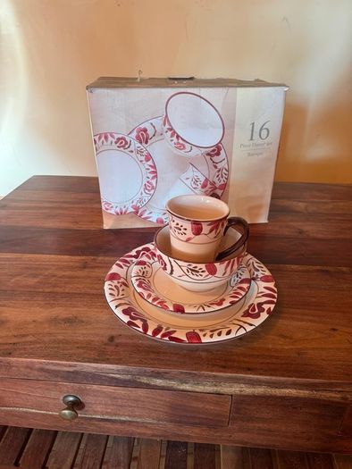 Two 16 Piece Baroque Dinner Sets  32 pieces