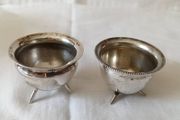 2 X 1893 Maplin &amp;Webb Sterling Silver Pinch Salts