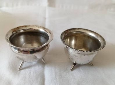 2 X 1893 Maplin &Webb Sterling Silver Pinch Salts