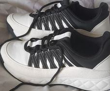 Lipsy faux leather quilted sole hiker trainers