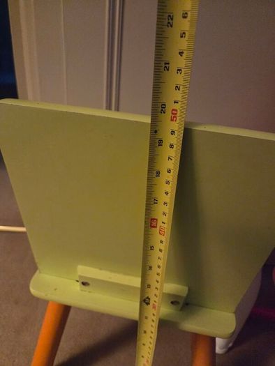 Child's chair, vanity set and barbie sound book
