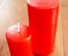 Brand new Red/Christmas Pillar candles