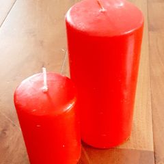 Brand new Red/Christmas Pillar candles