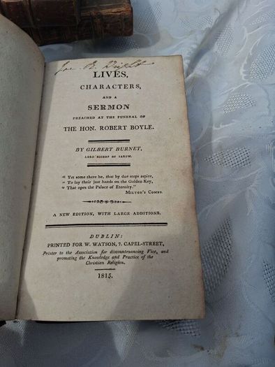 9 X Georgian Leatherbound Books(Some Irish Interest)