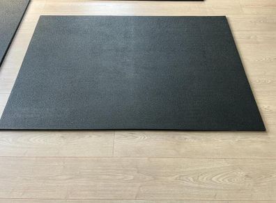 Weight room Matting (or Multi-Purpose) 120cm x 180 cm x 17 cm black (14 mats in stock ) Retail for 146.37