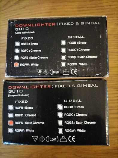 Joblot of Recessed Ceiling Lights X18 Downlights