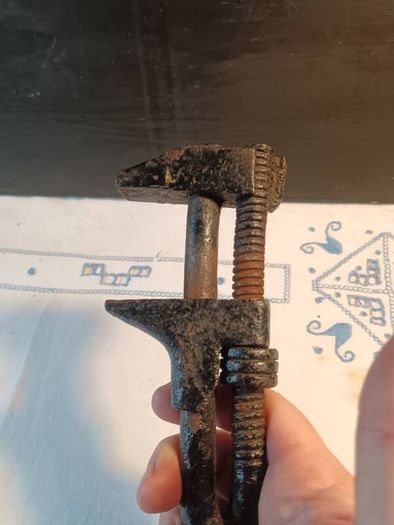 Vintage Hand Forged USSR Pipe Wrench