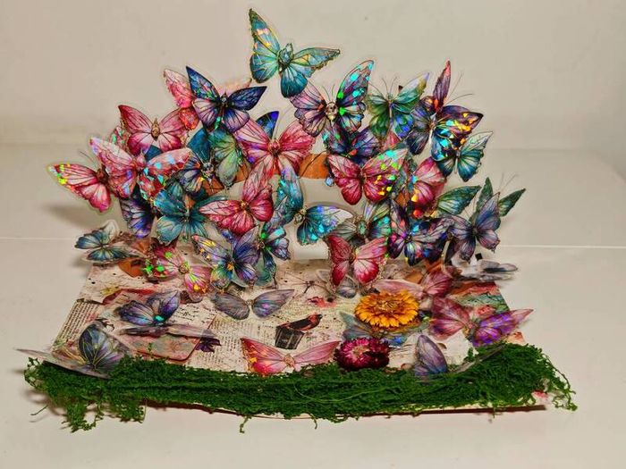 Handmade 3D Butterfly PopUp Book