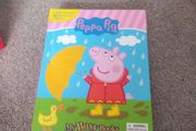 peppa pig my busy book. includes 10 figurines