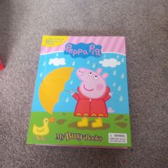 peppa pig my busy book. includes 10 figurines