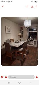 marble table and chairs