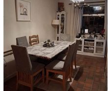 marble table and chairs