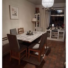 marble table and chairs