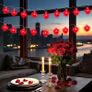 Red Love Heart String Lights 20 Led Battery Operated Fairy String Lights Romantic Decor Image 4