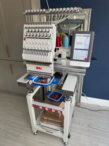 Bai Mirror 15 thread industrial embroidery machine + extras