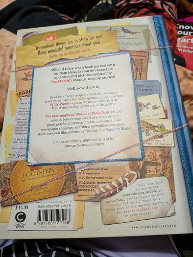 The Gloriumptious Worlds of Roald Dahl scrapbook
