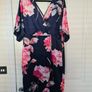 Navy & Pink Scuba Faux Wrap Dress (nwt) Image 7