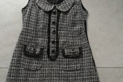 Ladies black and white tweed tunic dress. Size 10