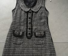 Ladies black and white tweed tunic dress. Size 10