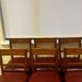 Set of 6 leather dining chairs Image 3