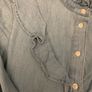 Denim Fitted Blouse Brand New Image 6