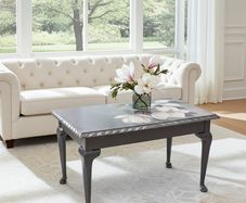 Artistic Solid Wood Coffee Table for Elegant Living Rooms