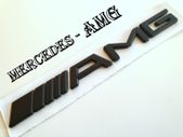 Mercedes Black color AMG rear Badge  Sticker Logo
