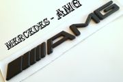 Mercedes Black color AMG rear Badge  Sticker Logo