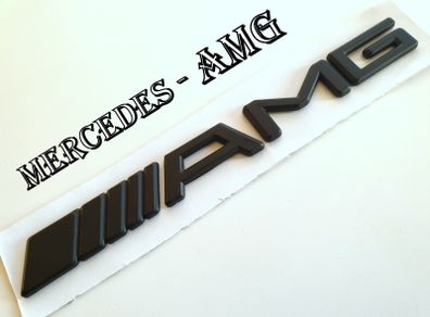 Mercedes Black color AMG rear Badge  Sticker Logo